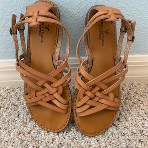 Leather American Eagle Sandals- Size 8